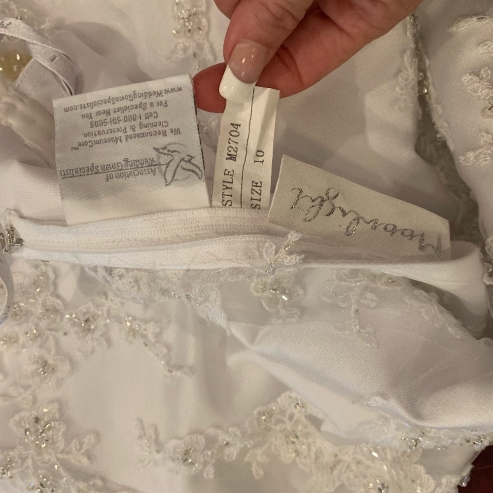 Moonlight Crystal Mermaid Wedding Dress Size 10 - Picture 12 of 16